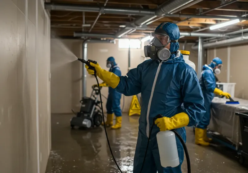 Basement Sanitization and Antimicrobial Treatment process in Volcano, HI