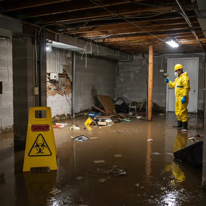 Flooded Basement Electrical Hazard in Volcano, HI Property